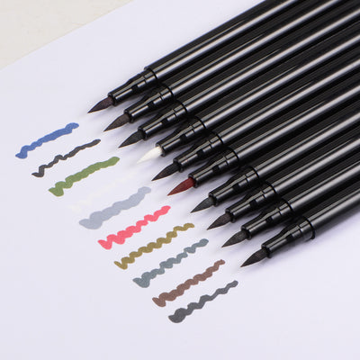 Harfington 3pcs Fabric Markers Permanent Dye Paint Textile Marker Pens Fine Tip Dark Grey