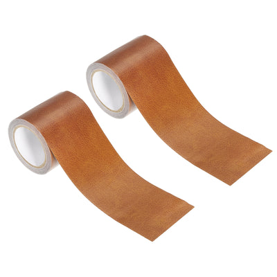 Harfington Leather Repair Tape 2.2"X30', Self Adhesive Realistic Leather Patch, Yellow