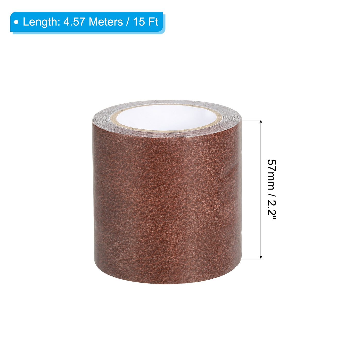 Harfington Leather Repair Tape 2.2"X15', Self Adhesive Realistic Leather Patch, Red