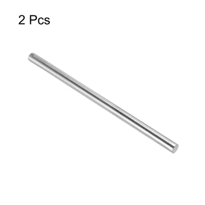 Harfington 2Pcs 304 Stainless Steel Round Rods 12.7mm x 250mm for RC DIY Craft Tool