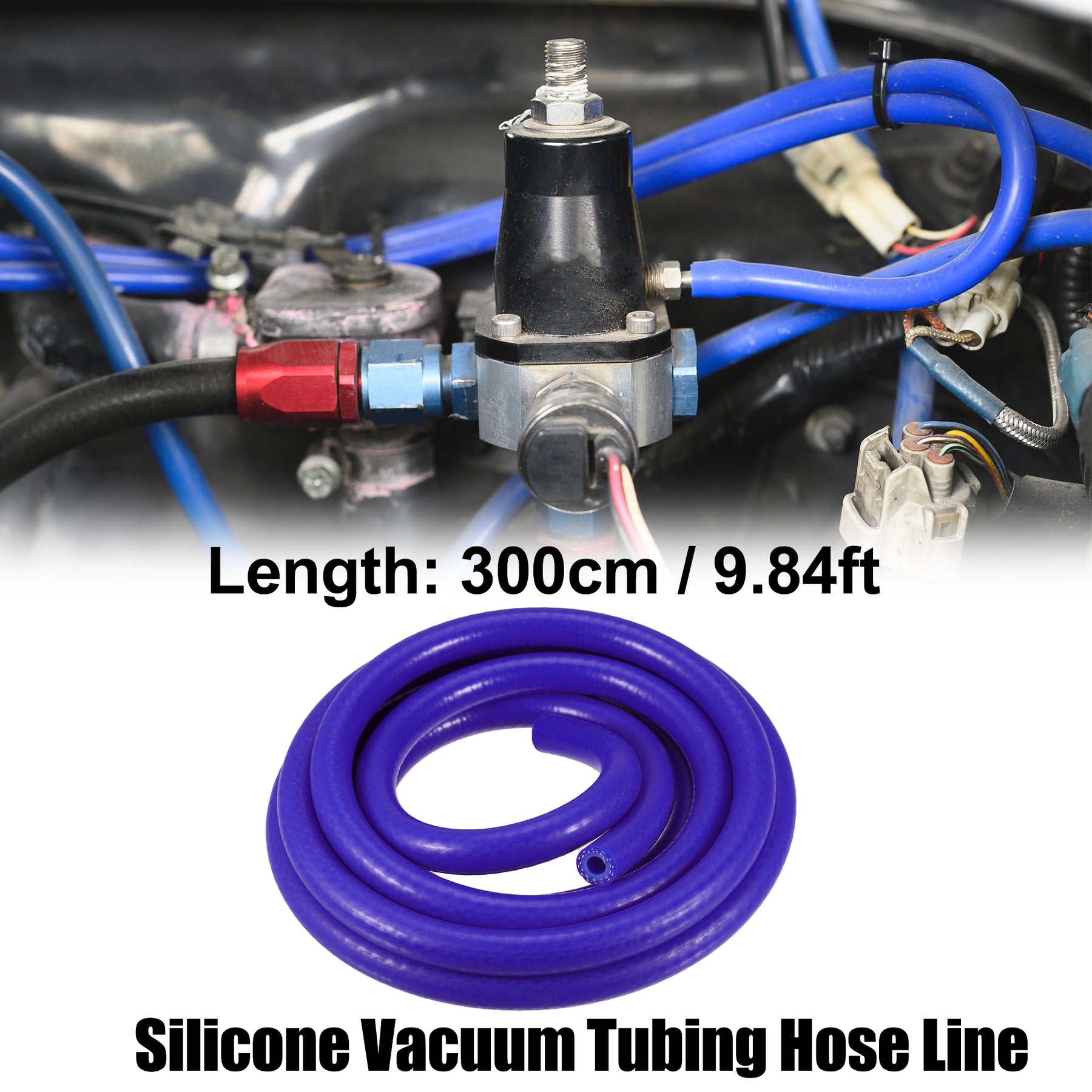 Silicone Vacuum Tubing Hose Line Automotive Vacuum Hose Engine Air Intake Vacuum Hose Pipe Blue