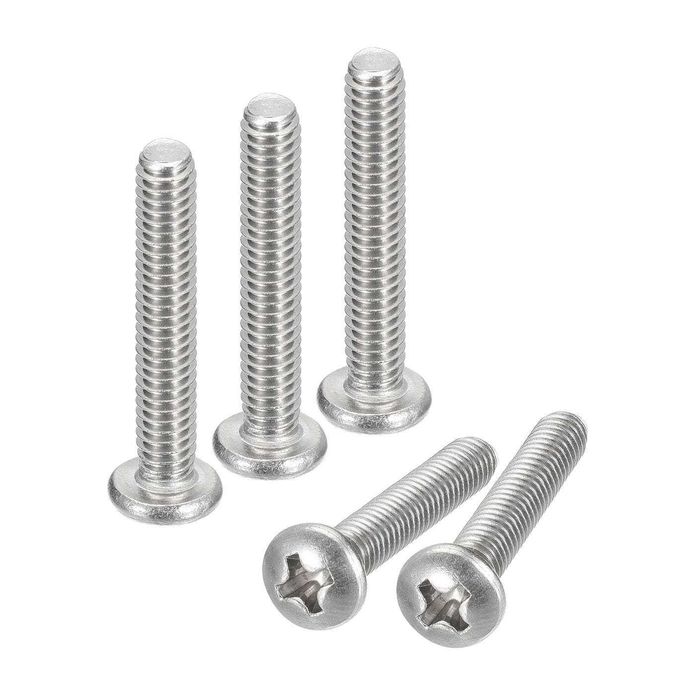 uxcell Uxcell #8-32x1" Pan Head Machine Screws, Stainless Steel 18-8 Screw, Pack of 20