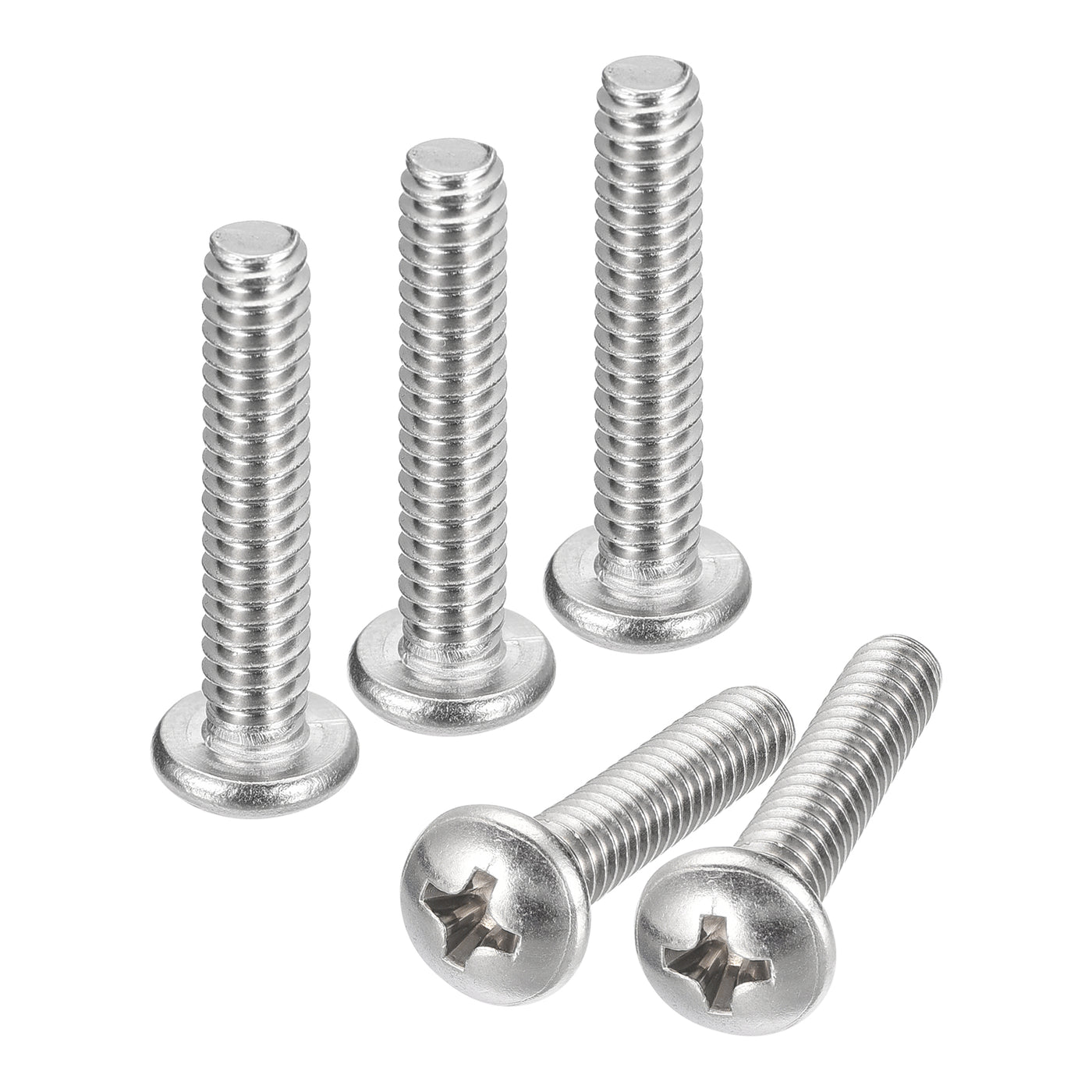 uxcell Uxcell #10-24x1" Pan Head Machine Screws, Stainless Steel 18-8 Screw, Pack of 20