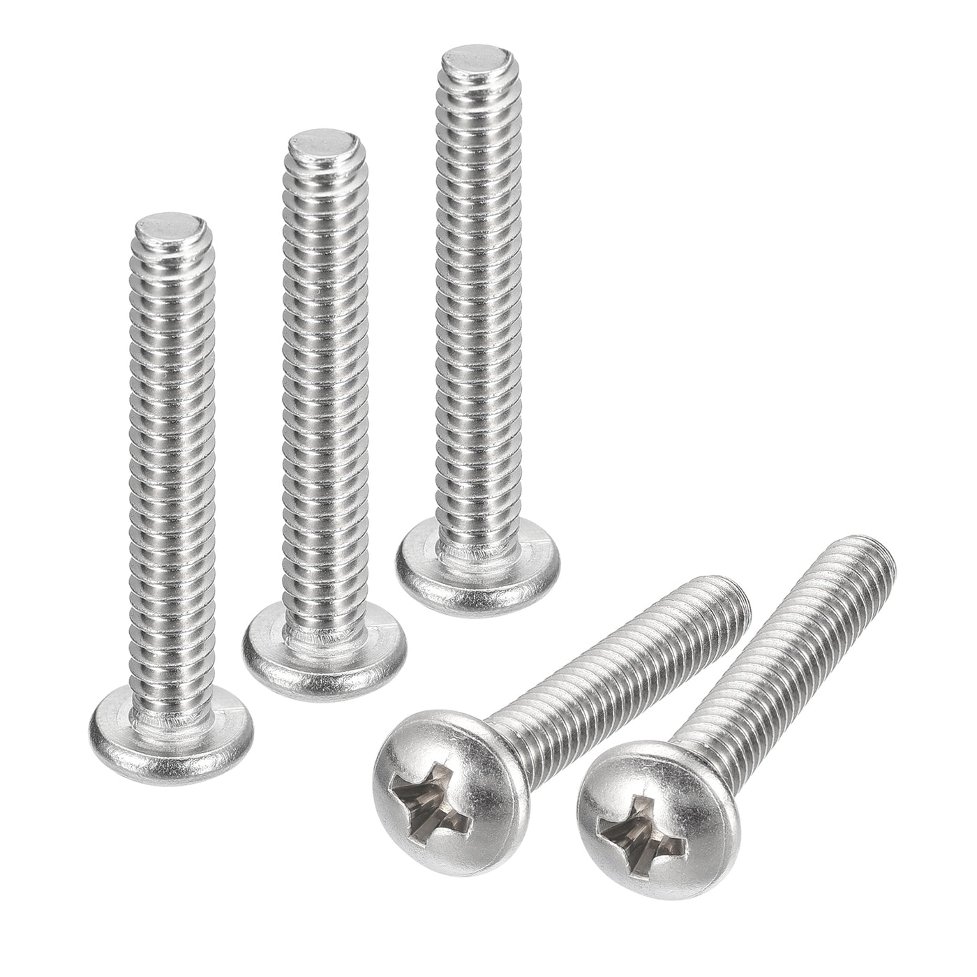 uxcell Uxcell #10-24x1-1/4" Pan Head Machine Screws, Stainless Steel 18-8 Screw, Pack of 20