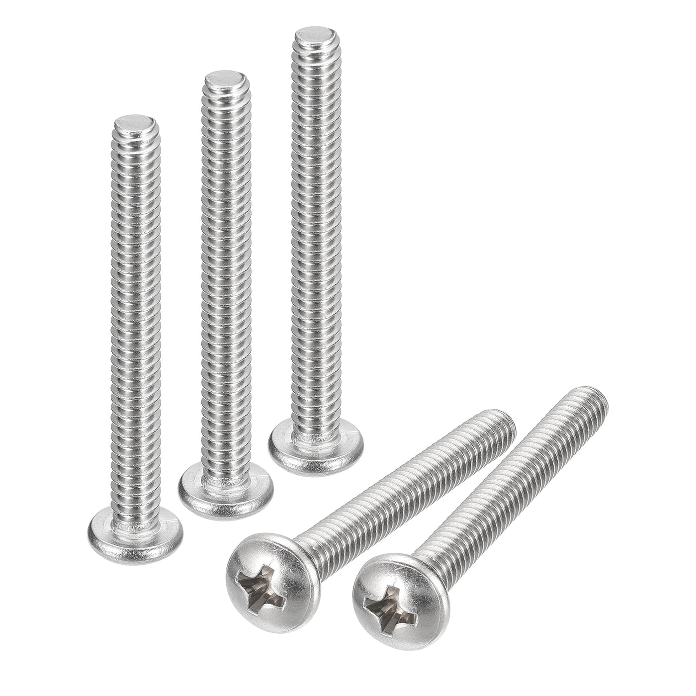 uxcell Uxcell #10-24x1-3/4" Pan Head Machine Screws, Stainless Steel 18-8 Screw, Pack of 20