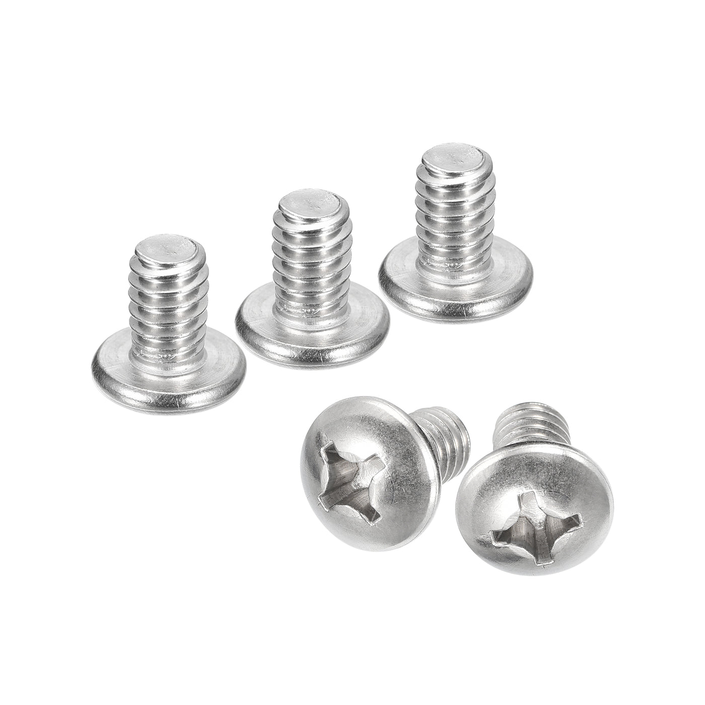 uxcell Uxcell 1/4-20x3/8" Pan Head Machine Screws, Stainless Steel 18-8 Screw, Pack of 20