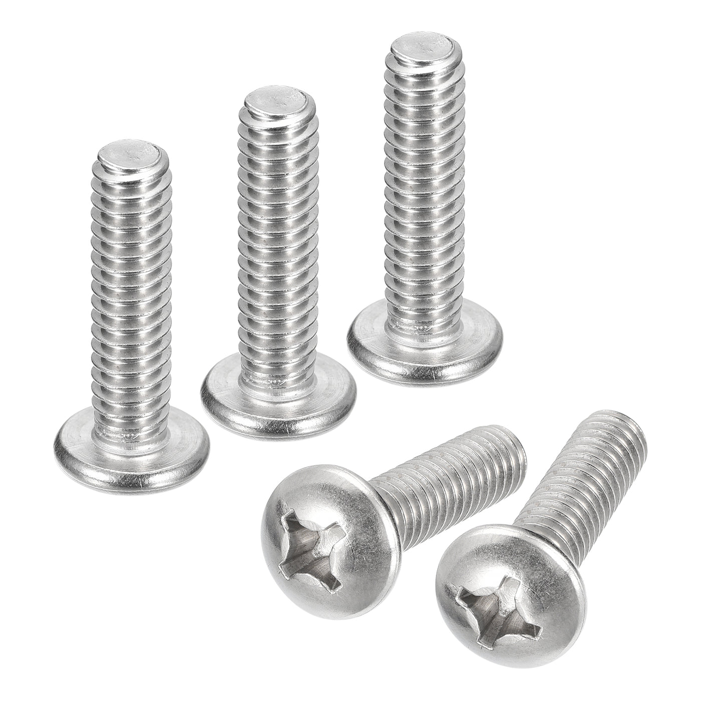 uxcell Uxcell 1/4-20x1" Pan Head Machine Screws, Stainless Steel 18-8 Screw, Pack of 50