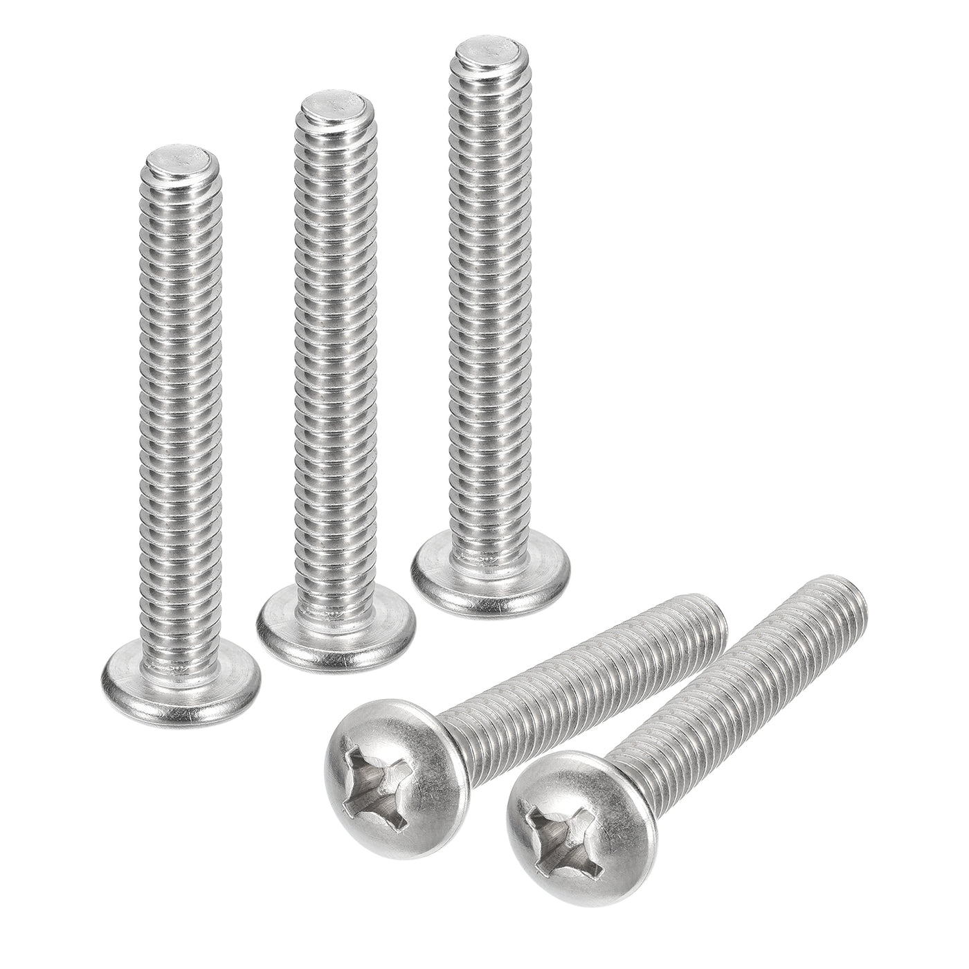 uxcell Uxcell 1/4-20x1-3/4" Pan Head Machine Screws, Stainless Steel 18-8 Screw, Pack of 20