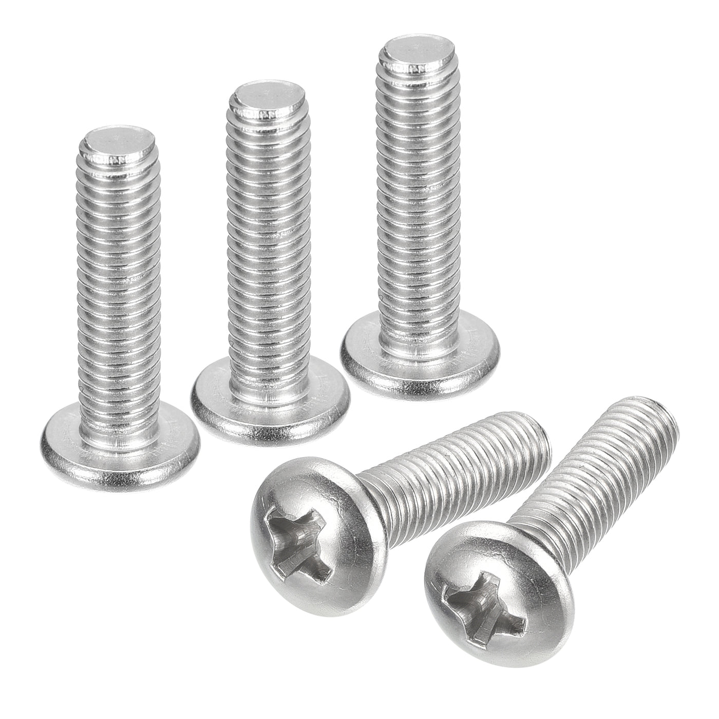 uxcell Uxcell #10-32x3/4" Pan Head Machine Screws, Stainless Steel 18-8 Screw, Pack of 20