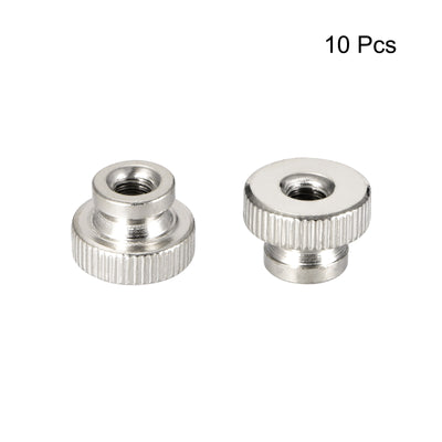 Harfington Uxcell Knurled Thumb Nuts, 10Pcs M8 Iron Round Knobs for 3D Printer Parts