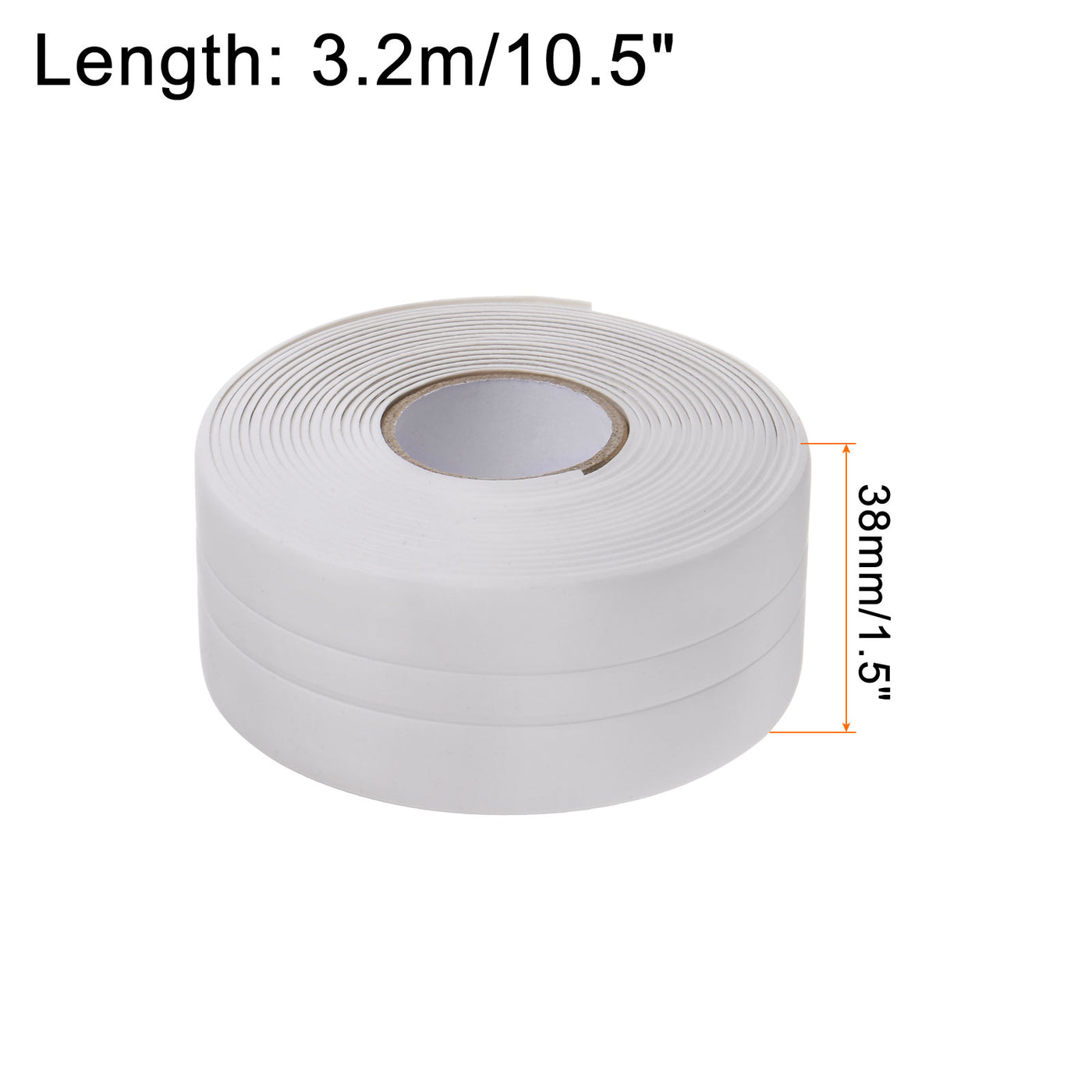 Harfington Caulk Strip Sealant Tape 1.5"W x 10.5'L Waterproof Seal Tape with Sealing Tool