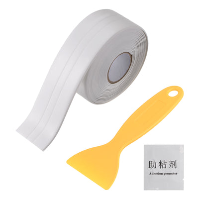 Harfington Caulk Strip Sealant Tape 1.5"W x 10.5'L Waterproof Seal Tape with Sealing Tool