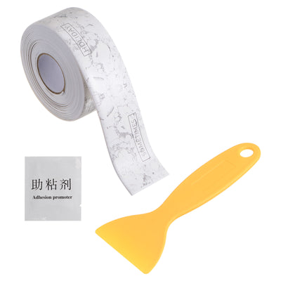 Harfington Seal Caulk Strip Tape Waterproof 0.87"W x 10'L Decorative Tape with Sealing Tool