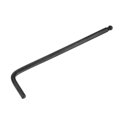 Harfington Uxcell 3/16" Ball End Hex Key Wrench, L Shaped Long Arm CR-V Repairing Tool, Black