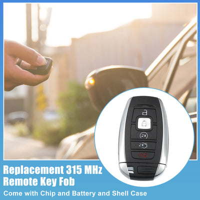 Harfington 902 MHz Keyless Entry Remote Key Fob Fit for Lincoln Navigator 2018-2020 for Lincoln MKX 2018-2019 M3N-A2C94078000 - Pack of 1 Black