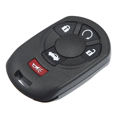 Harfington 315 MHz 5 Buttons Keyless Entry Remote Key Fob Fit for Cadillac STS 2005 2006 2007 M3N65981403 - Pack of 1 Black
