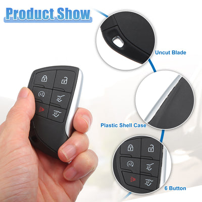 Harfington 433 MHz 6 Buttons Keyless Entry Remote Key Fob Fit for Chevrolet Suburban Tahoe 2021-2022 for GMC Yukon 2021-2022 YG0G21TB2 - Pack of 1 Black