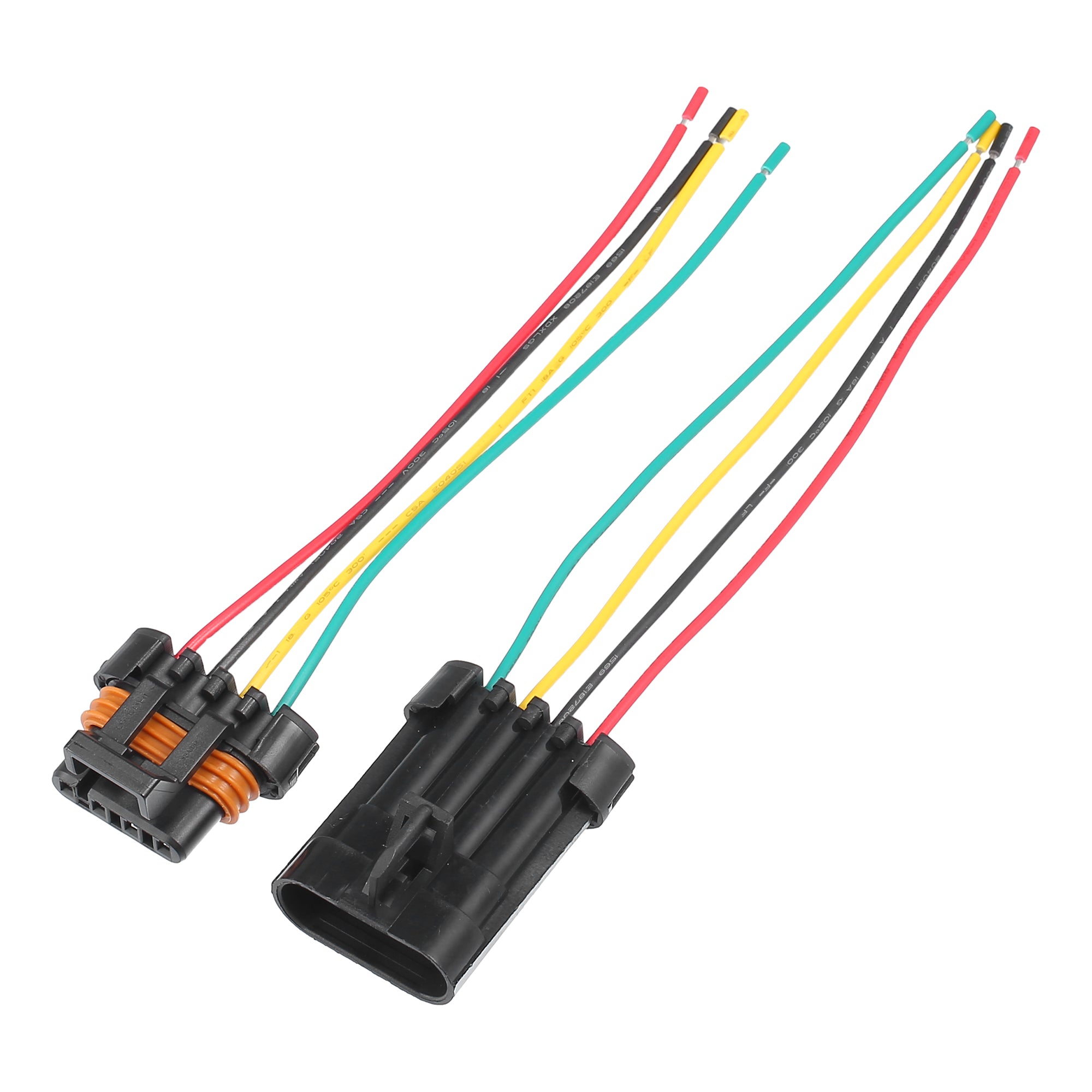 Ped O2 Sensor Connector 1 Set 4 Pin Pigtail Connector Adapter Plug Clip Kit Replacement for Car ...