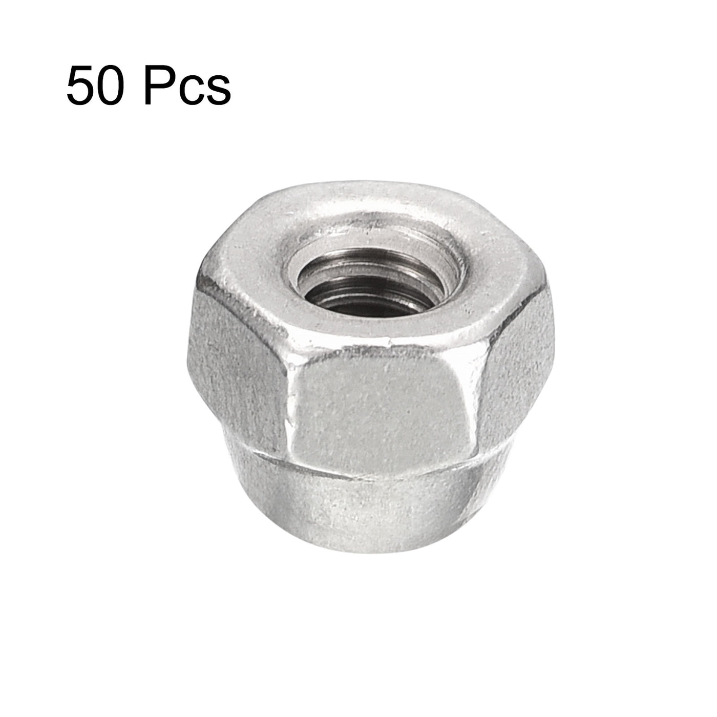 uxcell Uxcell #6-32 Acorn Cap Nuts,50pcs - 304 Stainless Steel Hardware Nuts, Acorn Hex Cap Dome Head Nuts for Fasteners (Silver)