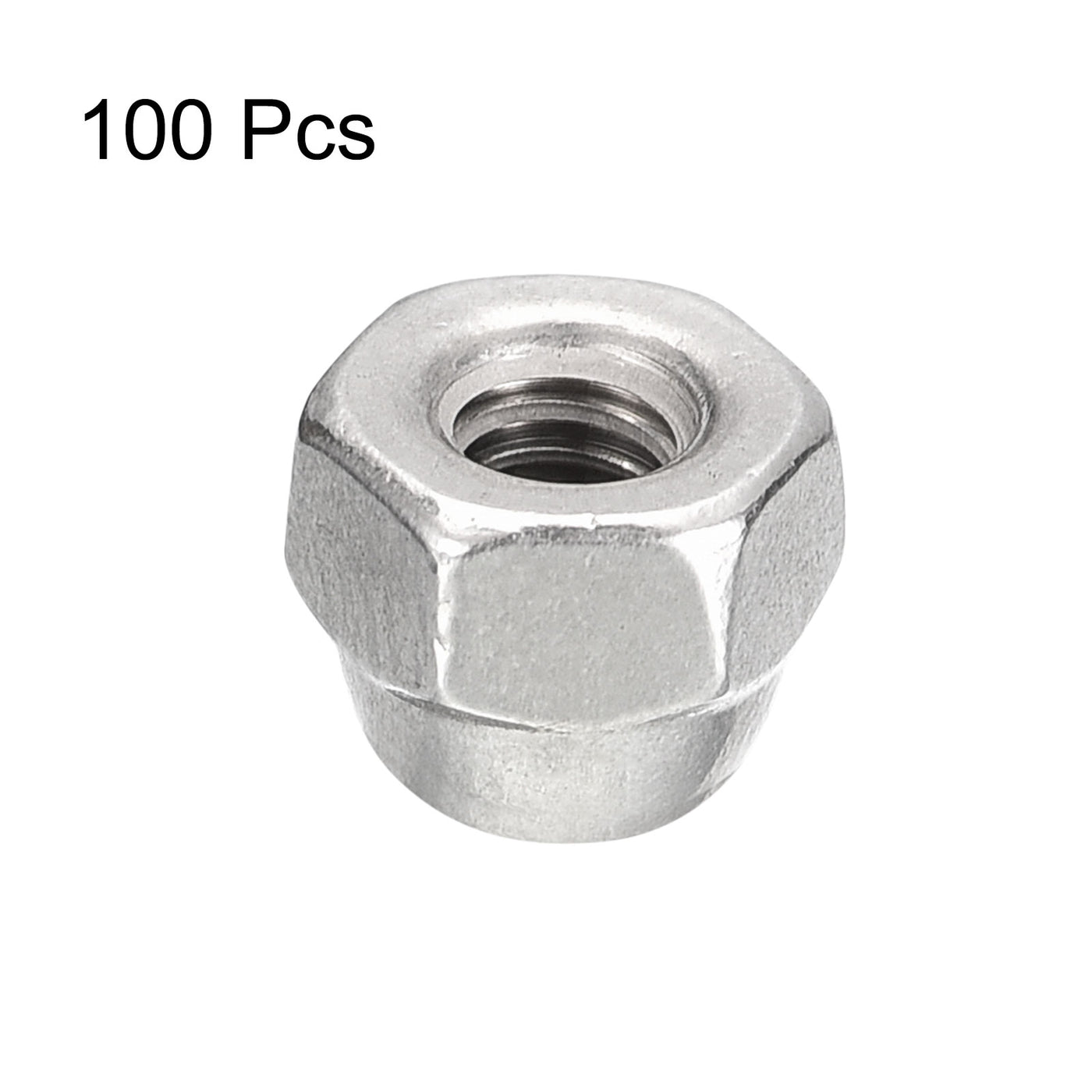 uxcell Uxcell #6-32 Acorn Cap Nuts,100pcs - 304 Stainless Steel Hardware Nuts, Acorn Hex Cap Dome Head Nuts for Fasteners (Silver)