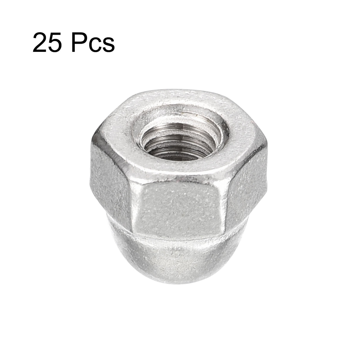 uxcell Uxcell #10-24 Acorn Cap Nuts,25pcs - 304 Stainless Steel Hardware Nuts, Acorn Hex Cap Dome Head Nuts for Fasteners (Silver)