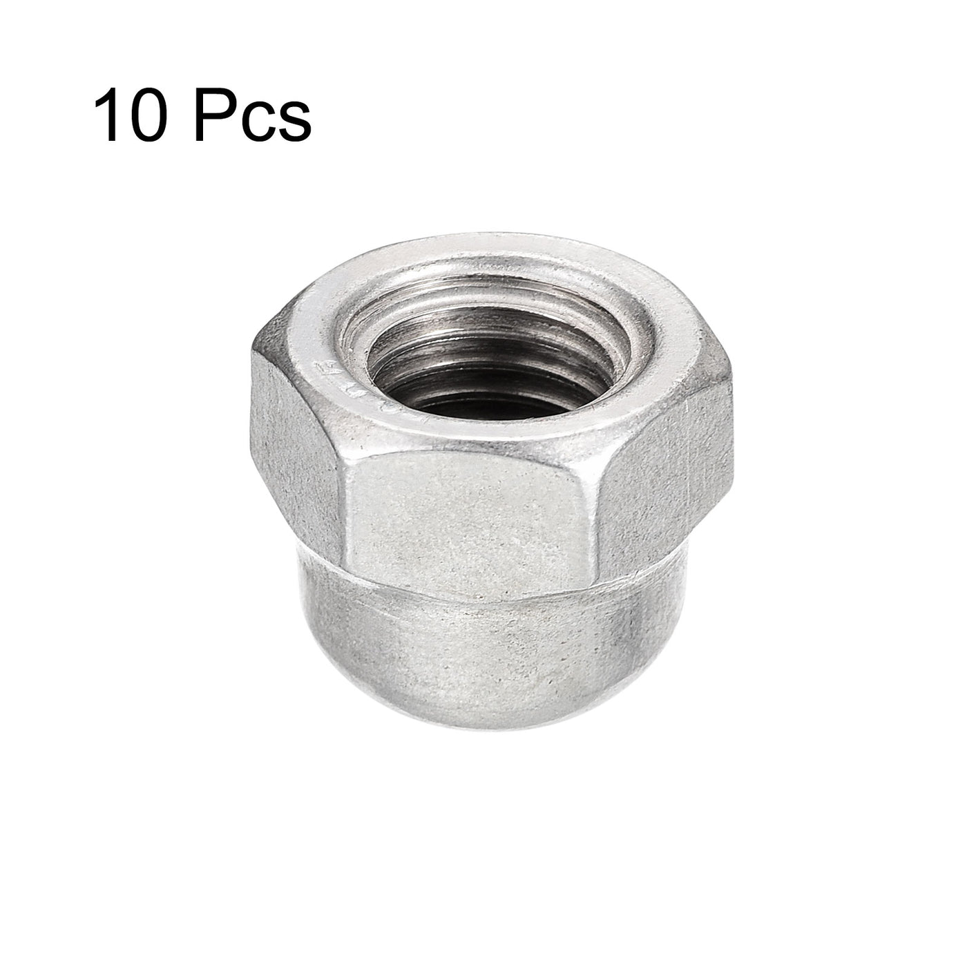 uxcell Uxcell 5/16-18 Acorn Cap Nuts,10pcs - 304 Stainless Steel Hardware Nuts, Acorn Hex Cap Dome Head Nuts for Fasteners (Silver)