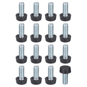 Uxcell Furniture Levelers 16 Pcs - M6 X 15mm Adjustable Height Leveling Feet