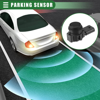 Harfington Reverse Backup Parking Rear Bumper Park Assist Object Sensor, for Mercedes-Benz GLK 250 2013-2015, ABS, No.0009050242, Black, 4pcs