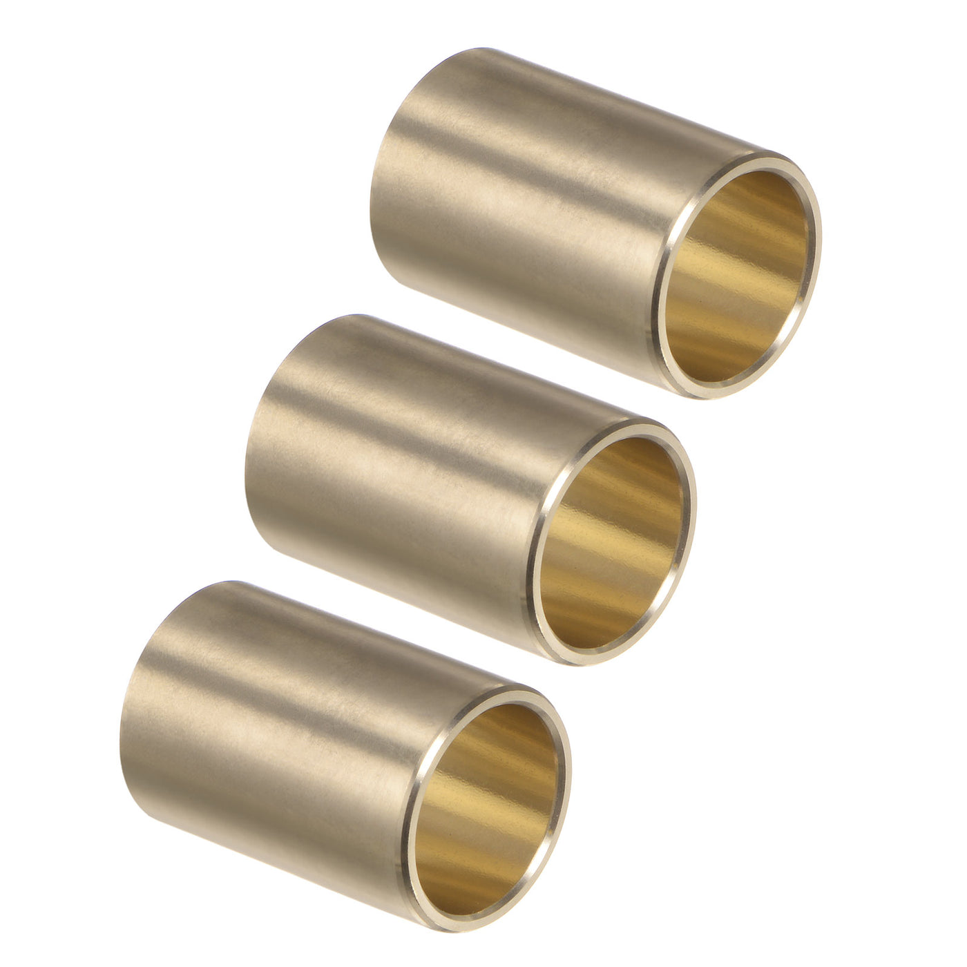 uxcell Uxcell 3pcs Sleeve Bearings 5/8" x 3/4" x 1-1/8" Wrapped Oilless Bushings Cast Brass