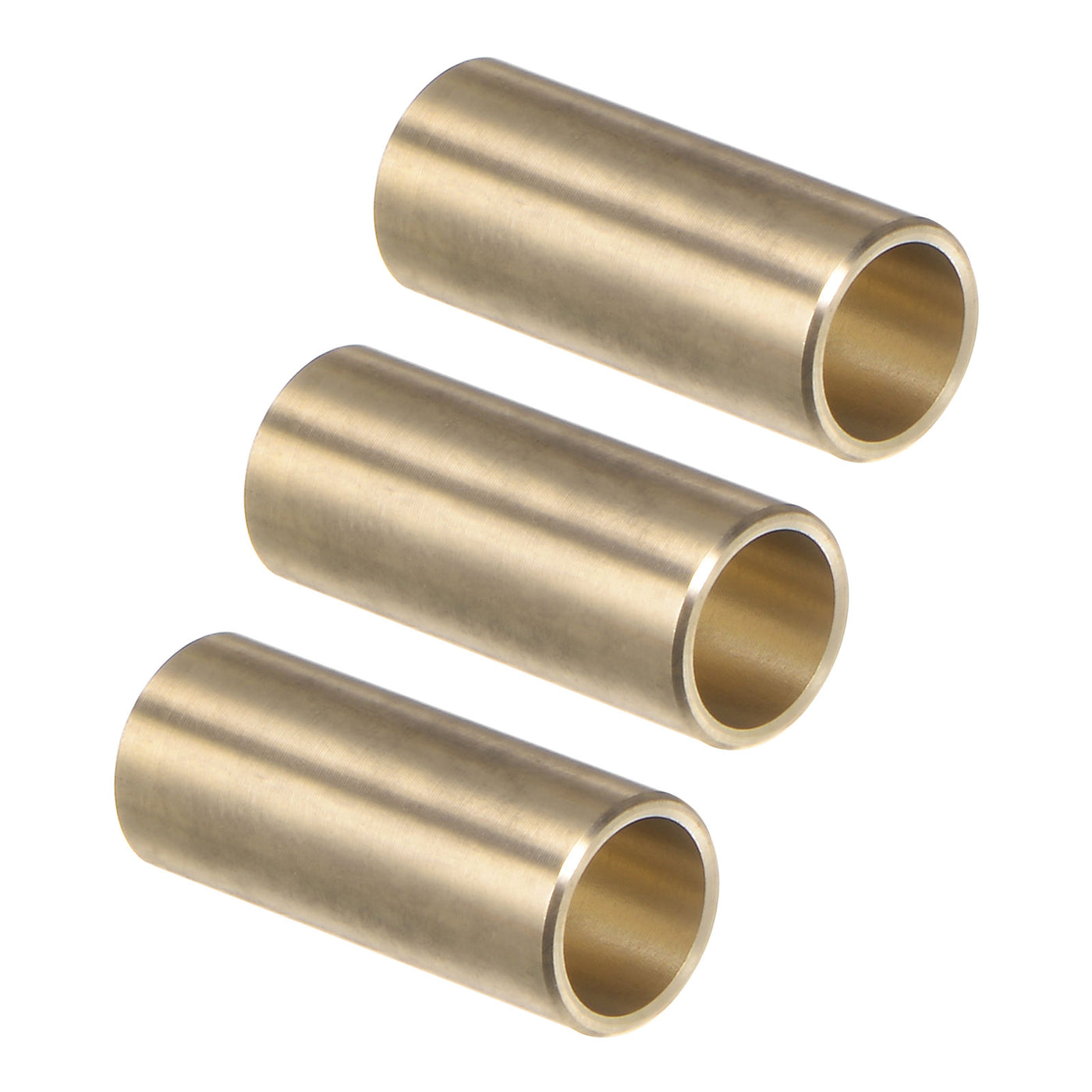 uxcell Uxcell 3pcs Sleeve Bearings 1/4" x 5/16" x 3/4" Wrapped Oilless Bushings Cast Brass