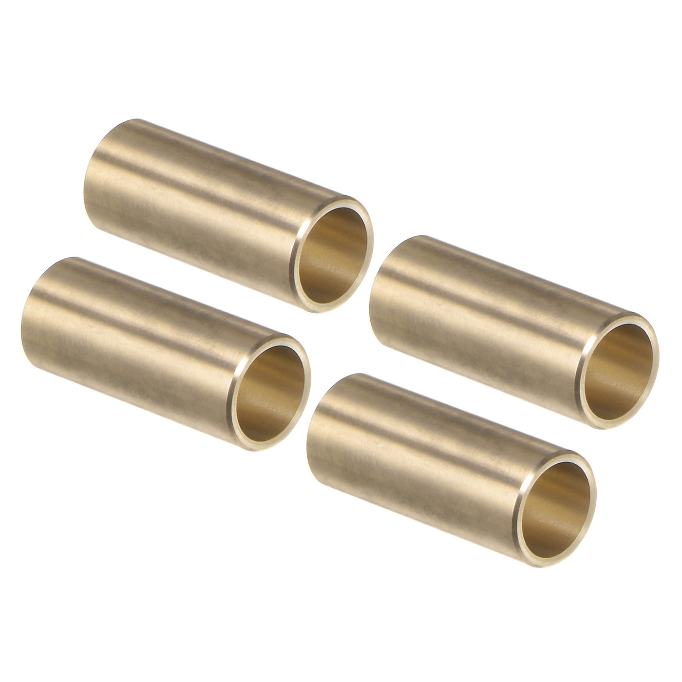 uxcell Uxcell 4pcs Sleeve Bearings 1/4" x 5/16" x 3/4" Wrapped Oilless Bushings Cast Brass