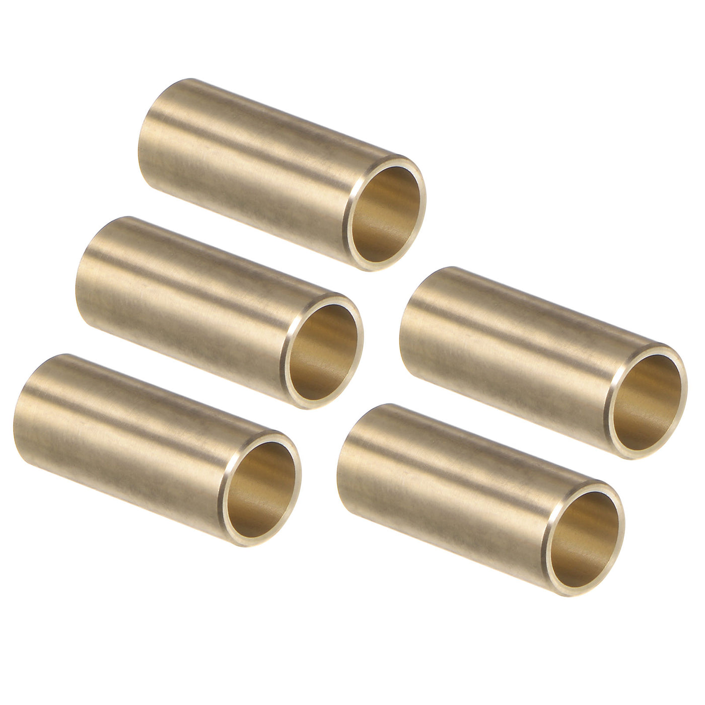 uxcell Uxcell 5pcs Sleeve Bearings 1/4" x 5/16" x 3/4" Wrapped Oilless Bushings Cast Brass