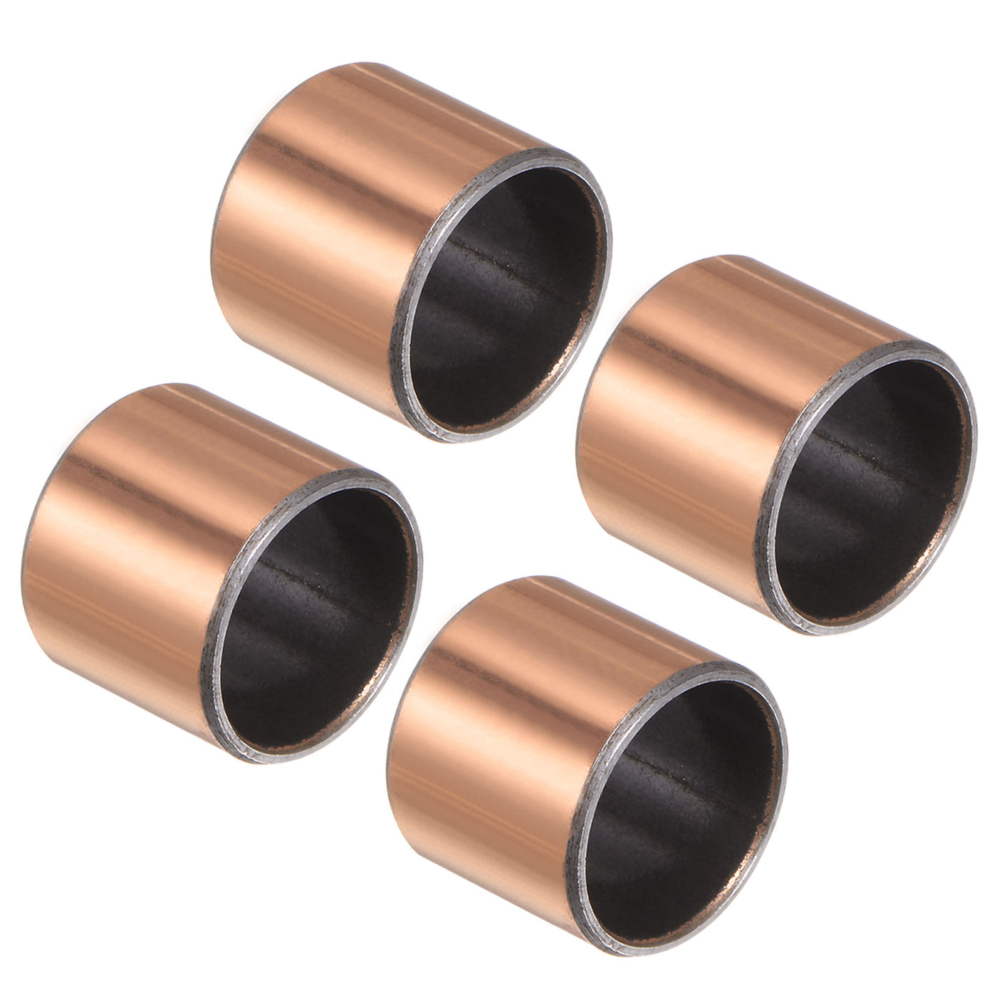 uxcell Uxcell Sleeve (Plain) Bearings 3/4" x 7/8" x 3/4" Wrapped Oilless Bushings 4pcs