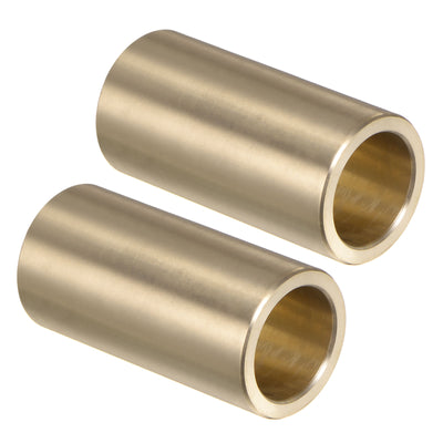 Harfington Uxcell 2pcs Sleeve Bearings 3/4" x 1" x 2" Wrapped Oilless Bushings Cast Brass