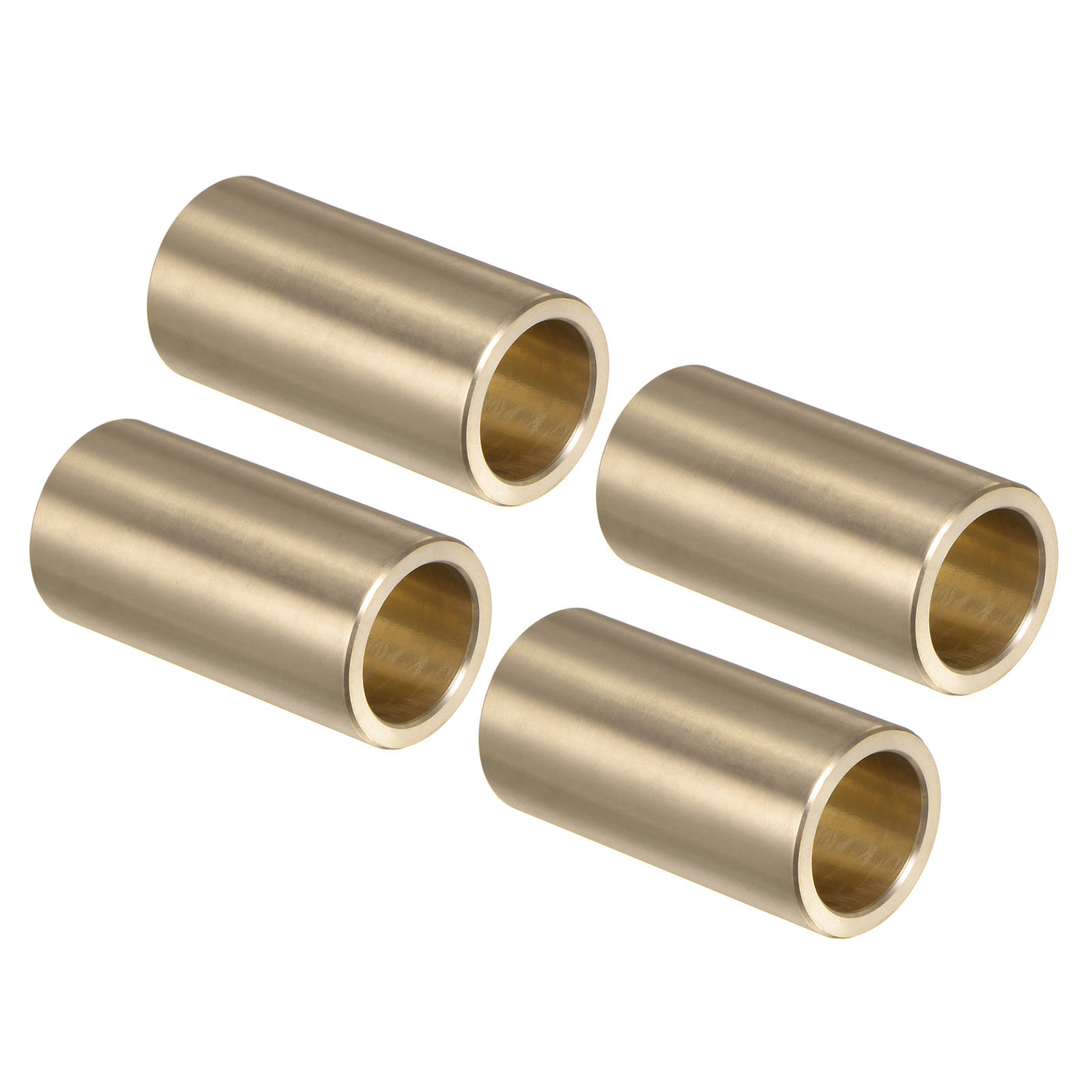 uxcell Uxcell 4pcs Sleeve Bearings 3/4" x 1" x 2" Wrapped Oilless Bushings Cast Brass
