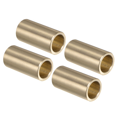 Harfington Uxcell 4pcs Sleeve Bearings 3/4" x 1" x 2" Wrapped Oilless Bushings Cast Brass