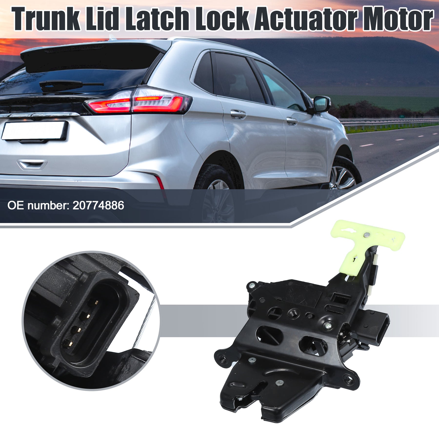 Uxcell Trunk Lid Latch Lock Actuator Motor for Chevrolet Cobalt 20052010 for Pontiac G5 2007
