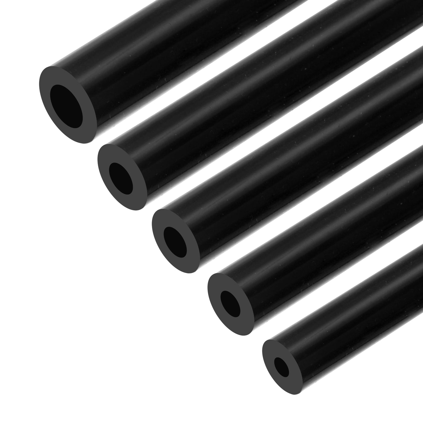 Harfington Vacuum Silicone Tubing Hose 1/8" 5/32" 3/16" 1/4" 5/16" ID 1/8" Wall Thick 5ft Black High Temperature for Engine