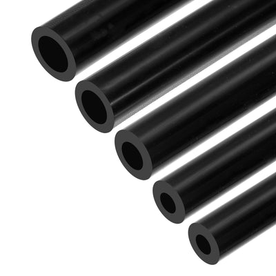Harfington Vacuum Silicone Tubing Hose 3/16" 1/4" 5/16" 3/8" 1/2" ID 1/8" Wall Thick 6.6ft Black High Temperature for Engine