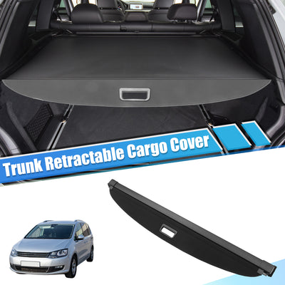 Harfington Retractable Cargo Cover Rear Trunk Security Cover Shield Shade Adjustable Fit for Volkswagen  2012-2019 - Pack of 1