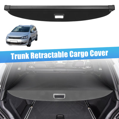 Harfington Retractable Cargo Cover Rear Trunk Security Cover Shield Shade Adjustable Fit for Volkswagen  2012-2019 - Pack of 1