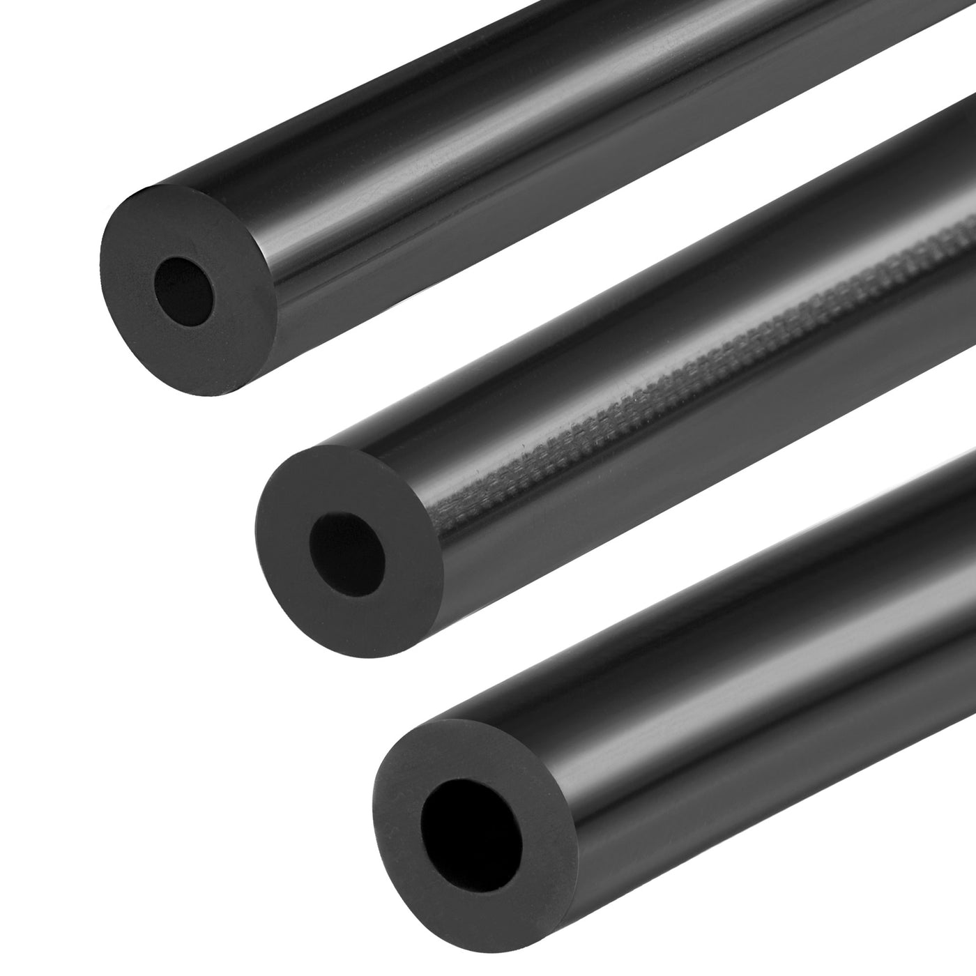 Harfington Vacuum Silicone Tubing Hose 1/8" 3/16" 1/4" ID 1/8" Wall Thick 5ft Black High Temperature for Engine