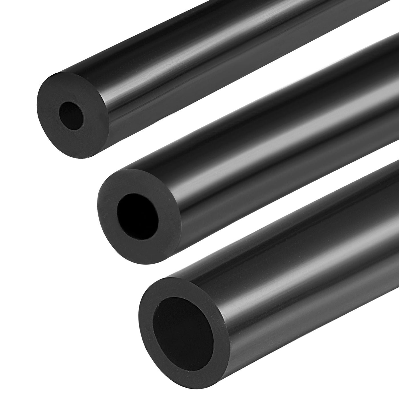Harfington Vacuum Silicone Tubing Hose 1/8" 1/4" 1/2" ID 1/8" Wall Thick 5ft Black High Temperature for Engine