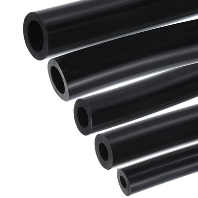 Harfington Vacuum Silicone Tubing Hose 3/16" 1/4" 5/16" 3/8" 1/2" ID 1/8" Wall Thick 16ft Black High Temperature for Engine