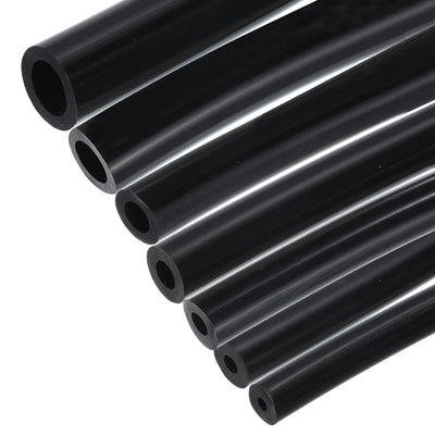 Harfington Vacuum Silicone Tubing Hose 1/8" 5/32" 3/16" 1/4" 5/16" 3/8" 1/2" ID 1/8" Wall Thick 10ft Black High Temperature for Engine