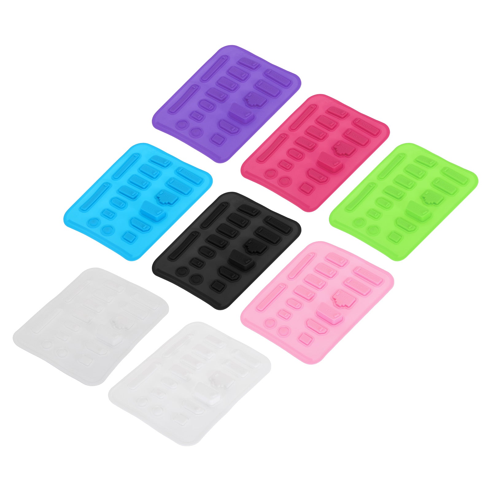 256pcs USB Port Plugs Covers Caps Silicone Anti Dust Protector for Type ...