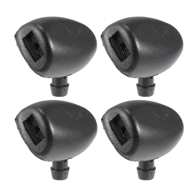 ACROPIX Windshield Washer Nozzle Windshield Sprayer Nozzle Fit for Peugeot 206 1998-2023 No.6438Z1/6438CA - Pack of 4 Black