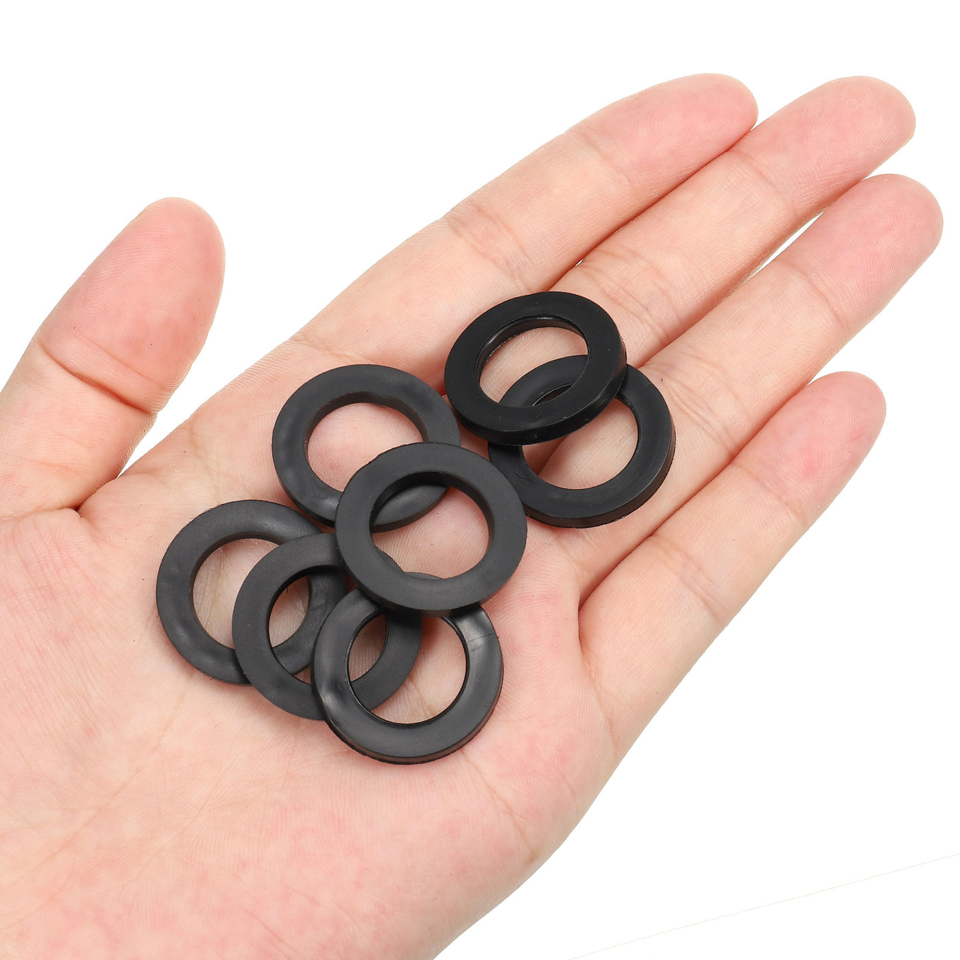 Harfington M15 Rubber Flat Washer, 40pcs 15mm ID 23mm OD 2.5mm Thick Sealing Spacer Gasket