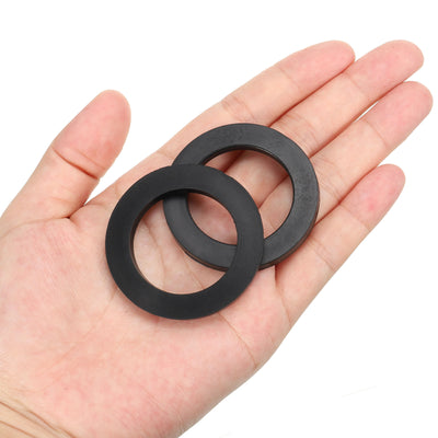 Harfington M32 Rubber Flat Washer, 40pcs 32mm ID 45mm OD 4mm Thick Sealing Spacer Gasket