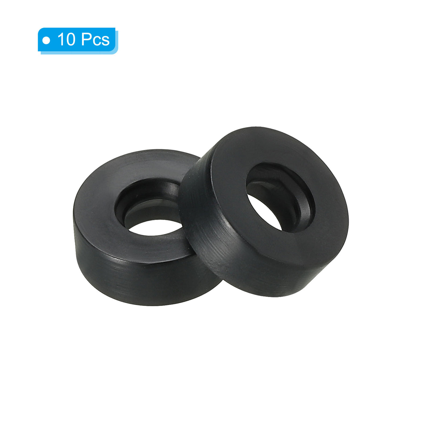 Harfington M6 Rubber Flat Washer, 10pcs 6mm ID 12mm OD 4.5mm Thick Sealing Spacer Gasket